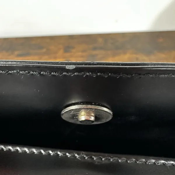 Salvatore Ferragamo Shoulder Bag Small Black Leather Italy Coin Purse - Image 13