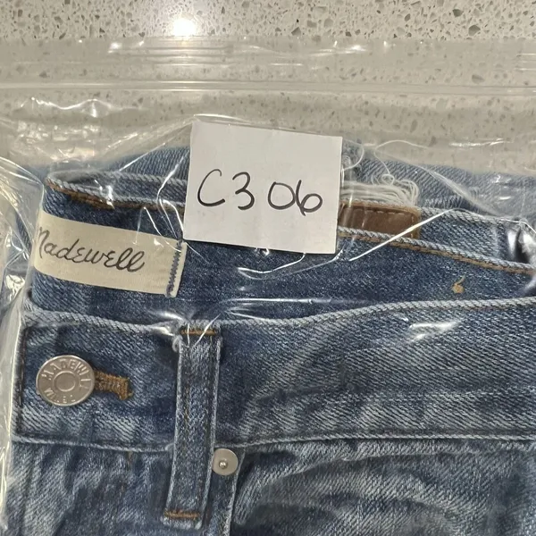 Madewell Size 25 The Perfect Vtg Jeans Chet Wash Busted Knees Distressed Edition - Image 13