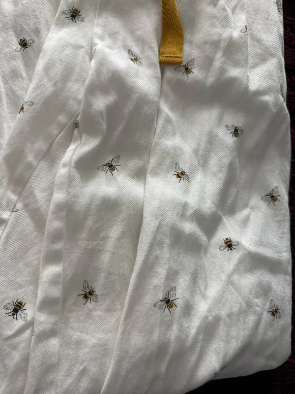 {SOPHIE ALLPORT} White Bee Print Cotton Pajama Pants - Image 4