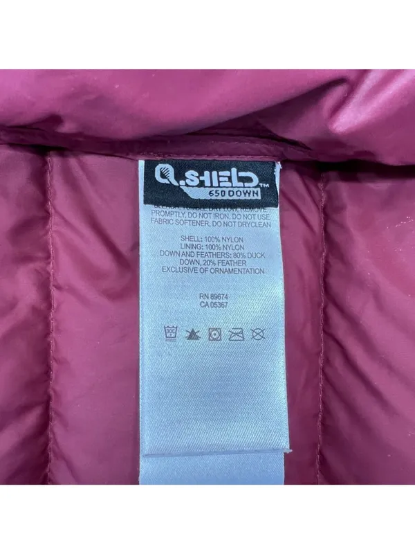 Mountain Hardwear Pink Puffer Jacket Duck Down Full Zip Winter Coat Medium - Image 13