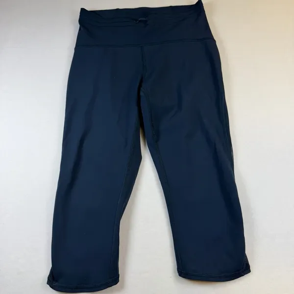 Lululemon Wunder Train High-Rise Crop 23" Womens Size 8‎ Blue Yoga Leggings - Image 8