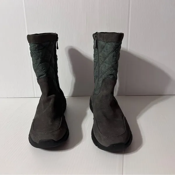 Land’s End #444681 winter upper-suede snow boots women size 8 B - Image 3