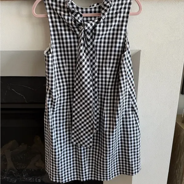 Tyler Boe Gingham Ruffle Neck Stella Dress - Image 5