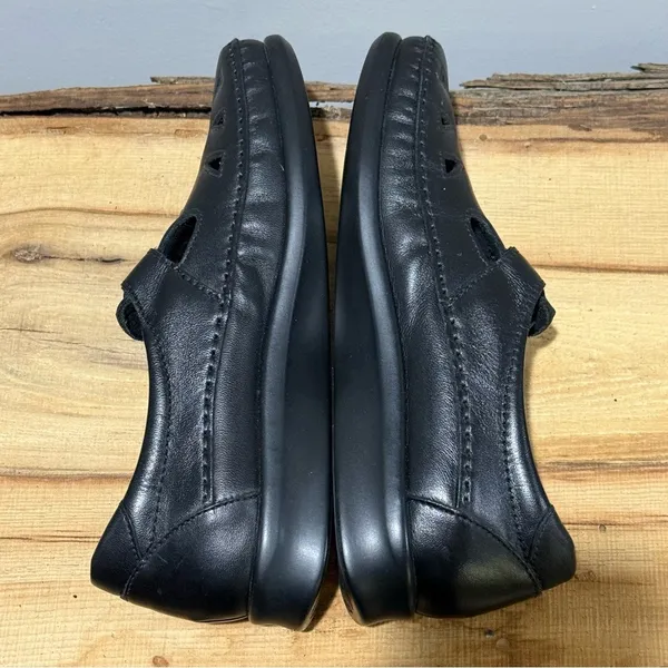 SAS‎ Roamer womens black leather strap loafers size 6N A26 - Image 9