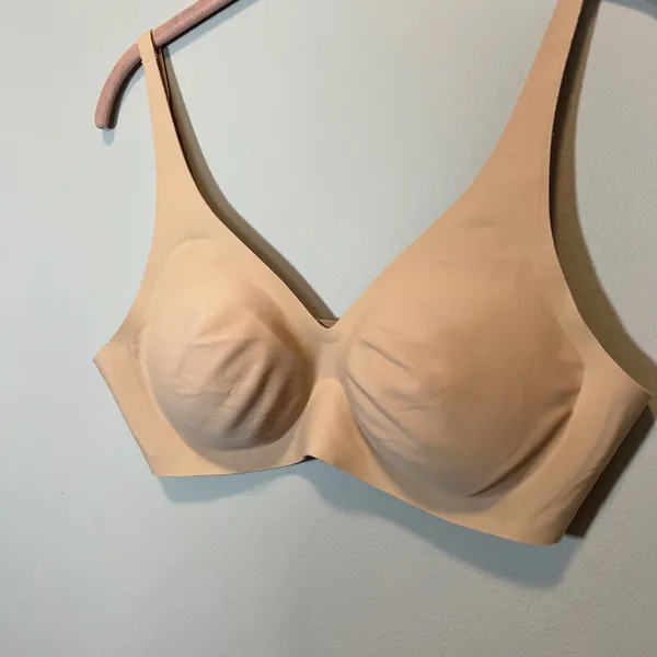 Knix WingWoman Contour‎ Bra Nude Beige Wireless Seamless Large. - Image 2