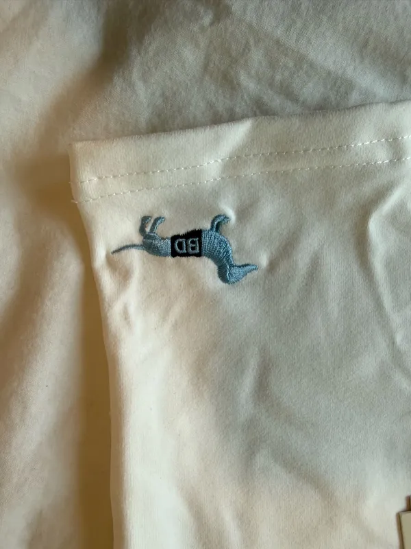 Aritzia Bar Dog White and Blue Walk the Dog Layered Tank - Image 4