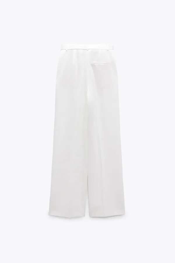 ZARA nwt wide straight leg high waisted men’s style pleated pants - Image 9