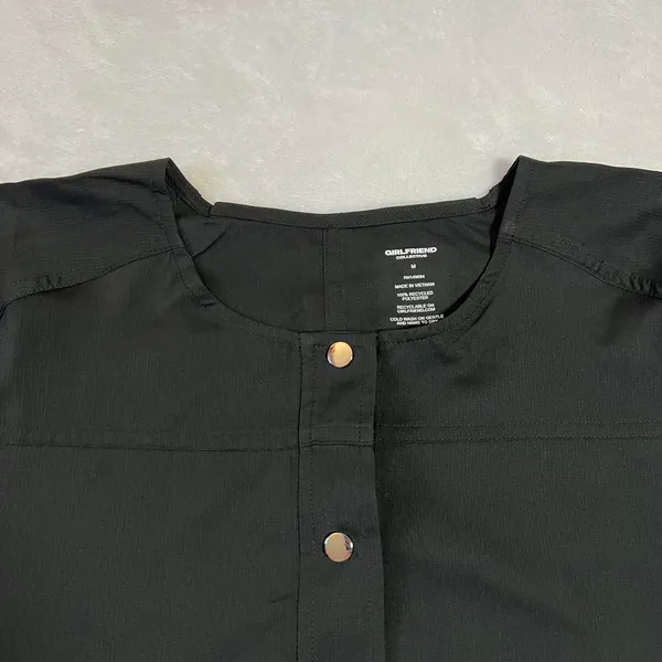NEW Girlfriend Collective Raquel Snap Front Jacket Size M Athleisure Lightweight - Image 5