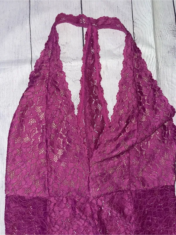 Intimately Free People Lace Halter Teddy Bodysuit - Image 4