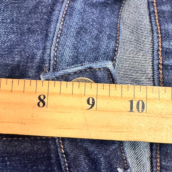 LOFT Outlet Curvy Skinny Jeans Dark Wash‎ Womens Size 4 Clean Wash Flattering - Image 11
