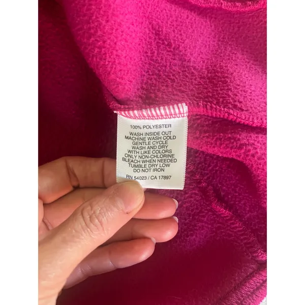 Old Navy Y2K Pink Quarter Zip Fleece Pullover Medium Sweater Retro Gorpcore Cozy - Image 7