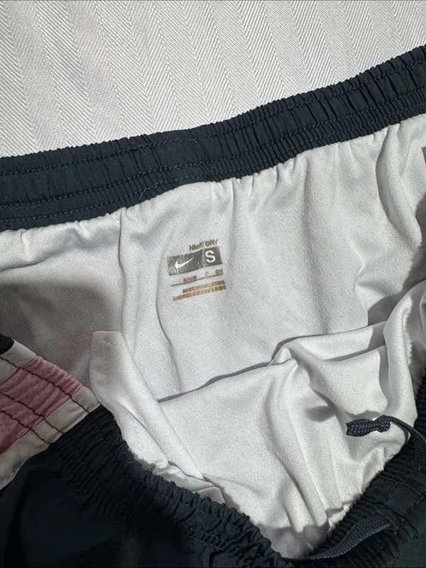 Nike Women's Black Shorts with Pink & Yellow Trim - Image 2