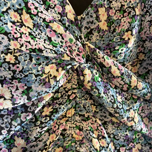 ASTR Blue Floral Midi Dress Size‎ Small - Image 4