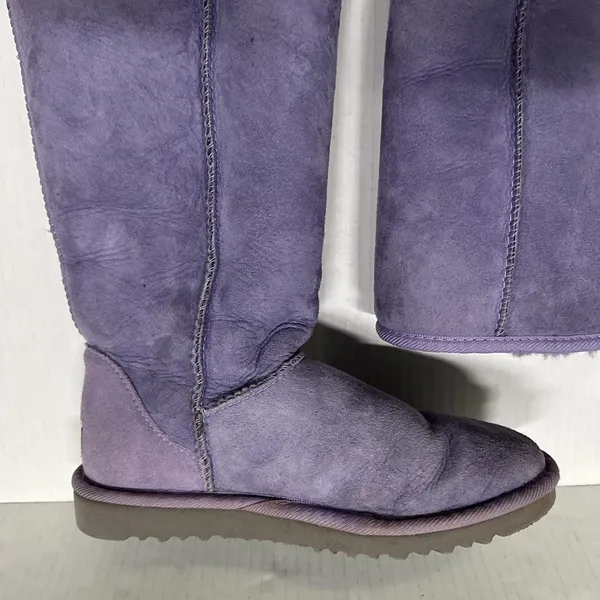 UGG Australia Classic Tall 5815 Boots Womens 5 Purple Sheepskin Lined‎ Winter - Image 4