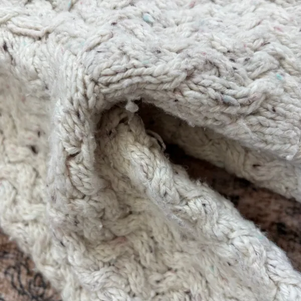 Apt 9 Cardigan Sweater M Cream Cable Knit Ribbon Tie Front Coquette Cozy Cottage - Image 14
