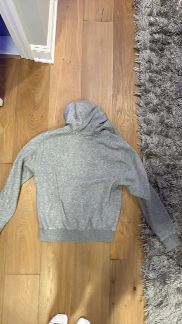 Nike Grey Zip-Up Hoodie - Image 2