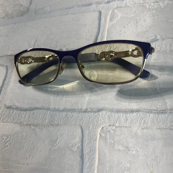 JIMMY‎ CHOO Eyeglasses Frames Violet 53 16 135 78-8T2 Rectangle Made in Italy - Image 3
