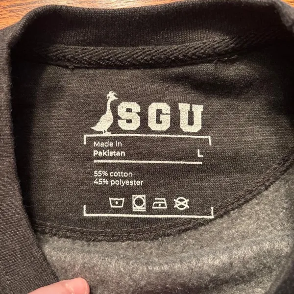 Silly Goose University Sweatshirt Dark Grey Women's Size‎ L - Image 5