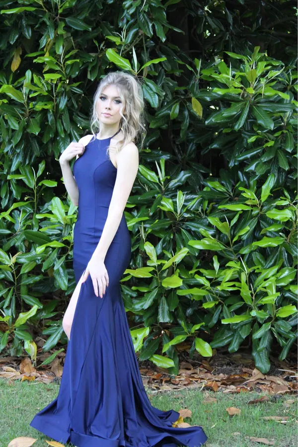 Navy Sherri Hill Prom Dress - Image 2
