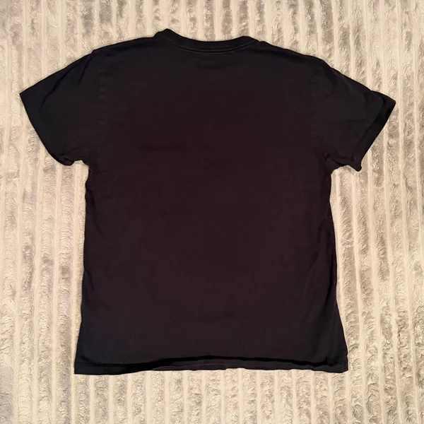 Converse Graphic Tee Black Smiley Face Star Eyes‎ Short Sleeve Shirt Size M - Image 6