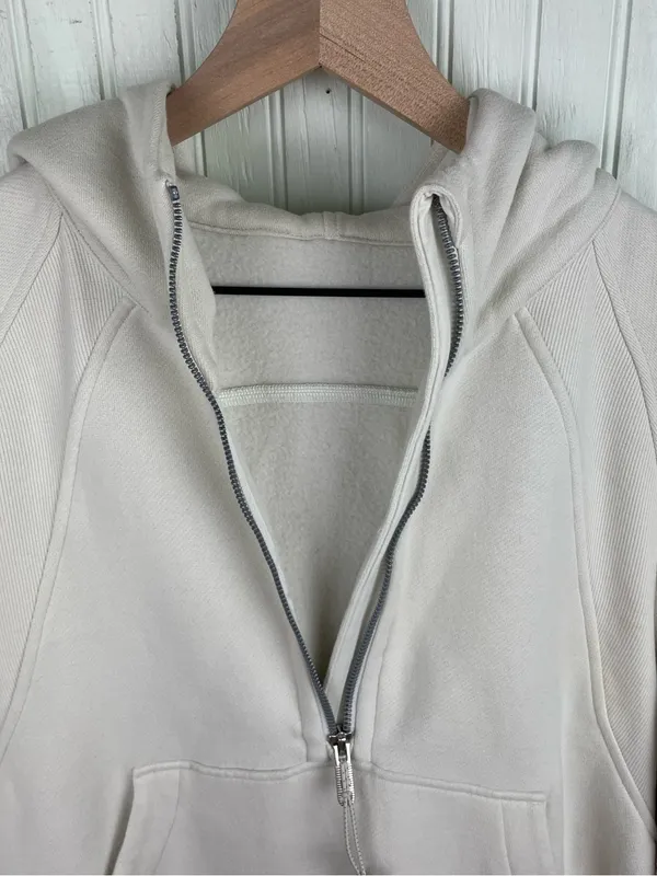 Lululemon Scuba Oversized Half-Zip Hoodie Women's Size XS/S White Opal Soft Cozy - Image 10