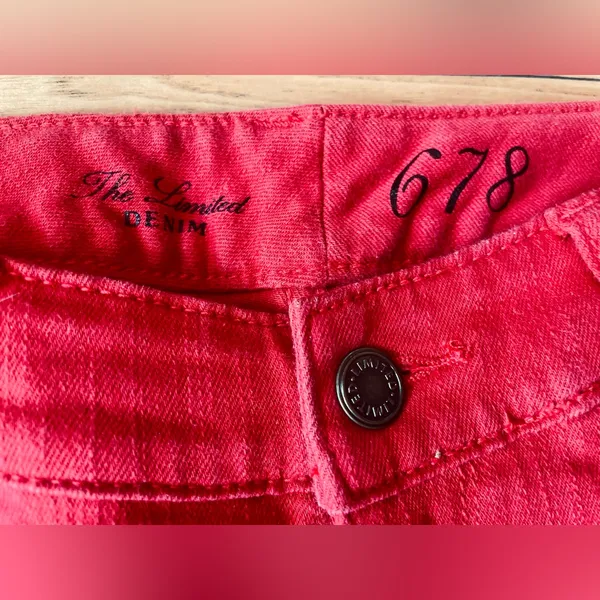 The Limited Denim Red 678 Skinny Jeans Sz 2 - Image 9