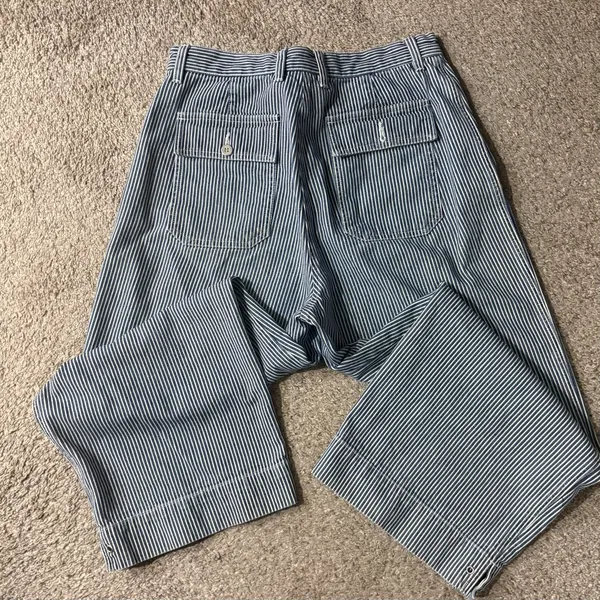 Jones New York Blue and White Striped Jeans - Image 5