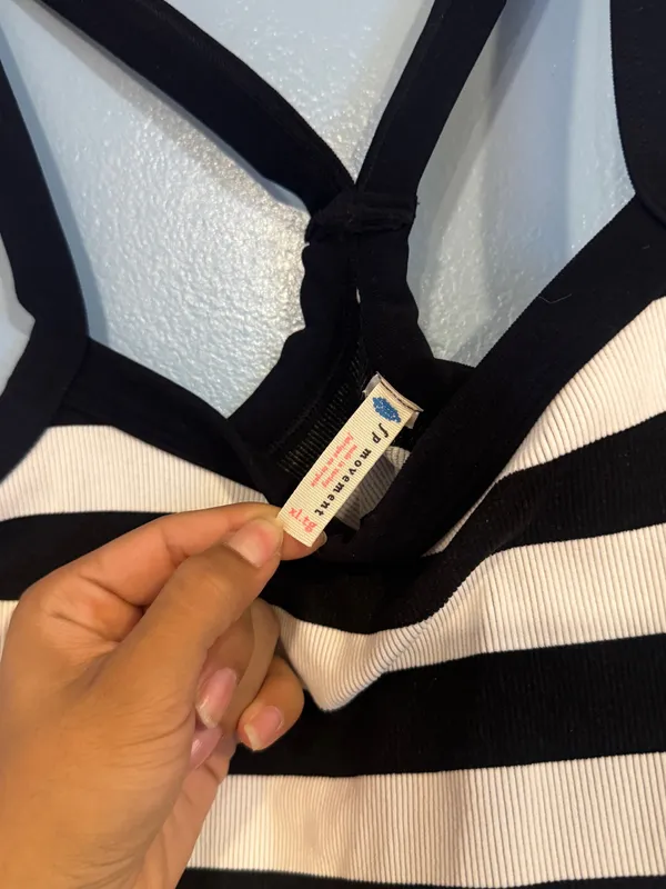 Free People All Clear Striped Black and White - Image 3