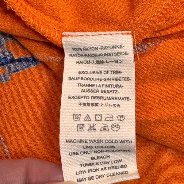 Free People‎ Dress Xsmall XS Time On My Side Floral Wrap Mini Floral Orange - Image 6