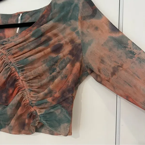 Free People Supernova Long Sleeve Sheer Top - Image 2