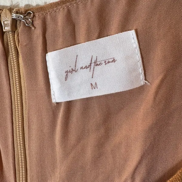 Girl‎ and the Sun Marlow Mini Dress Linen Blend Size Medium - Image 5