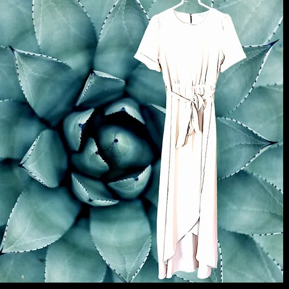 Lottie cream belted maxidress - Image 2