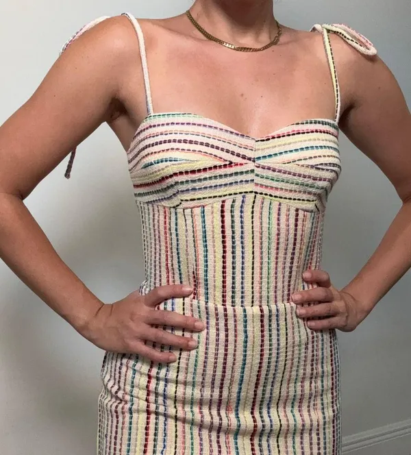 Amanda Uprichard Sample Sale Striped Sundress • Size Small - Image 12