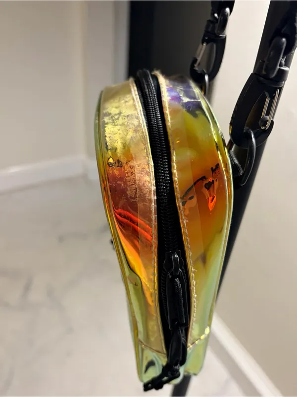 Adidas Iridescent Yellow Mini Crossbody Bag - Image 5