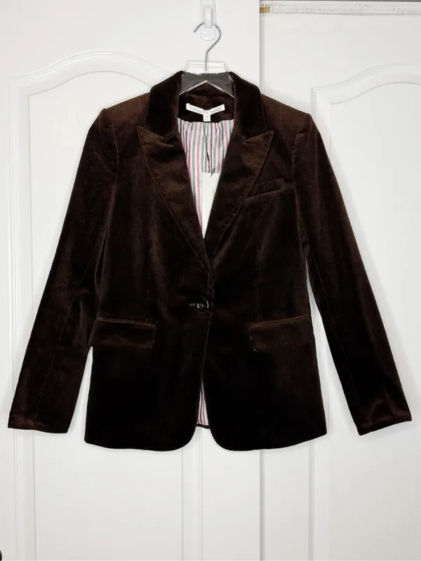 Veronica Beard Capucine Dickey Brown Corduroy Blazer Jacket Size 2 NWT - Image 5