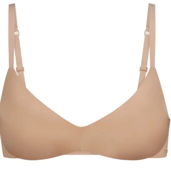 NWT SKIMS Wireless Form Push-Up Plunge Bra BR-WRL-1891Clay Size 32C‎ - Image 5