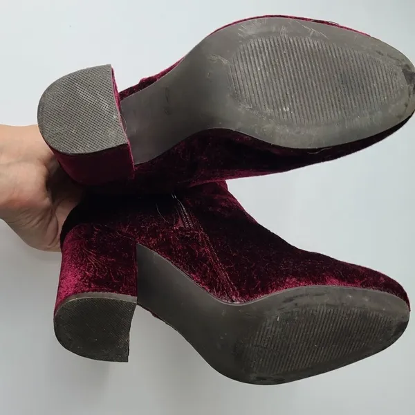 ‎Floral Women's Red Ankle Booties Size 7 - Image 9