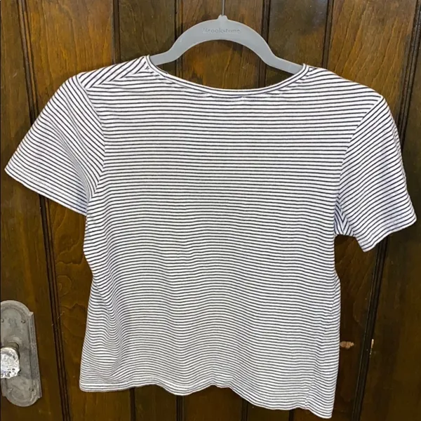 ZARA Stripped T-shirt Women’s Small - Image 3