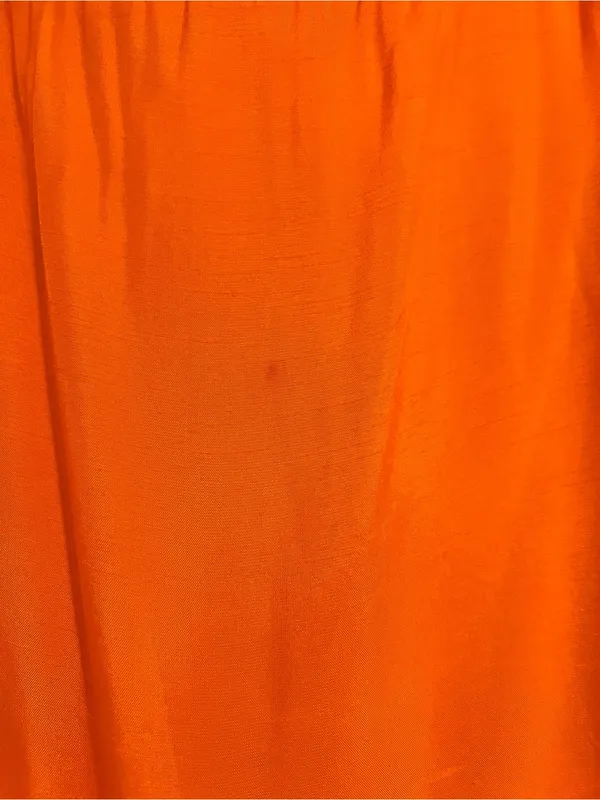 Anthropologie Let Me Be Strapless Asymmetrical Orange Dress - Image 6