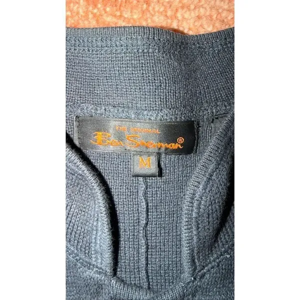 Ben Sherman Double Breasted Grey Knit Women’s Belted 3/4 sleeves Jacket Size M - Image 2