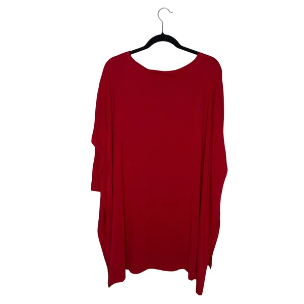 Free People FP Beach Tunic Women‎ XS/S Red Excellent Oversized Dolman High Low - Image 5