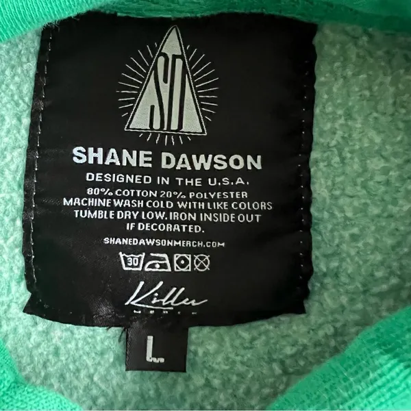 Shane Dawson x Jeffree Star Emerald Green Pig Hoodie Large Pullover Sweatshirt - Image 7