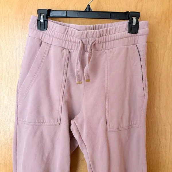 AllSaints Lucia Jogger Women Size Small Pink Mauve Cotton‎ Sweatpants WP059U - Image 2