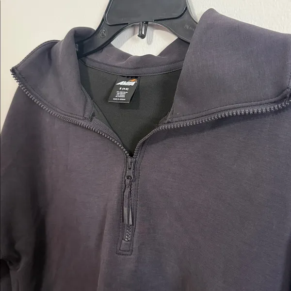 Avia Black Quarter-Zip Sweatshirt and Joggers 2 piece Set - Image 8