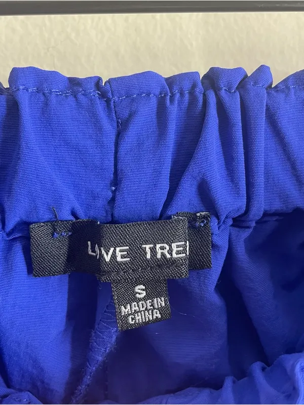 Love Tree Nylon Cargo Pants size S Blue Purple Parachute Jogger Lightweight - Image 9