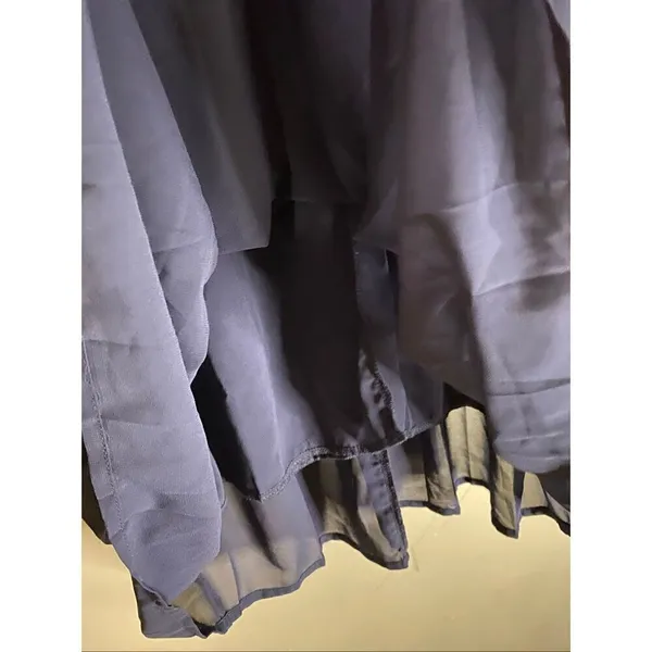 Boutique Navy Pleated Straight Skirt Size XXL NWOT - Image 3