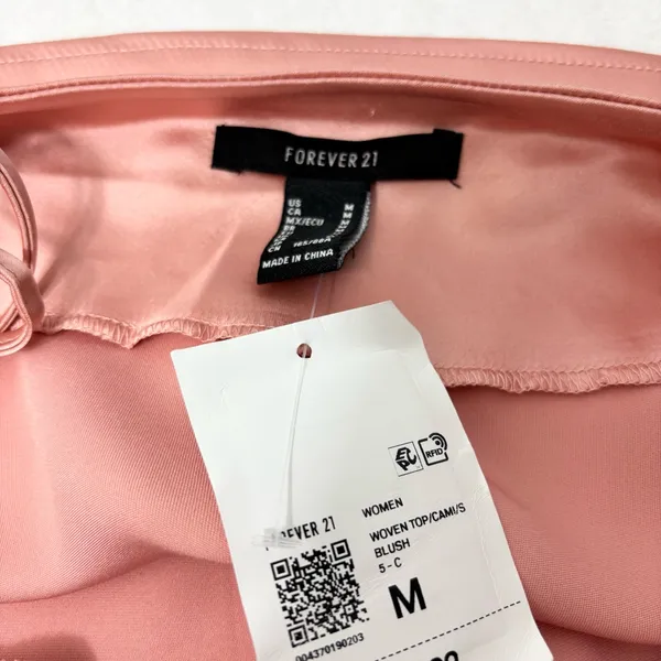 Forever 21 Peach Satin‎ Camisole Size M - Image 8