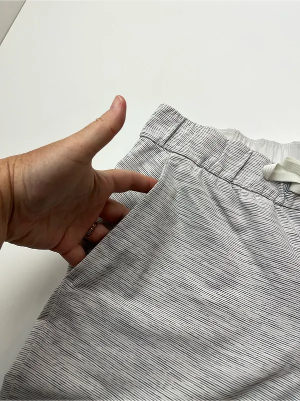 Lululemon On The Fly Pant *27" Womens 8‎ Grey White Athletic Athleisure W5BVFS - Image 9