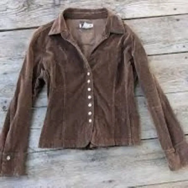 Live a Little Vintage Beautiful Brown Jacket - Image 2