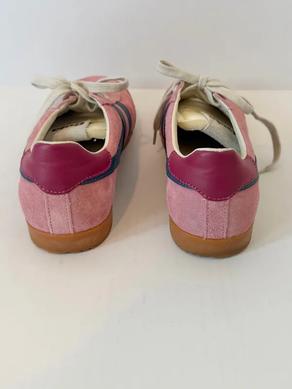 Gola Elan Women's Pink Suede Sneakers in Coral Pink, Moonlight & Raspberry 8.5 - Image 7